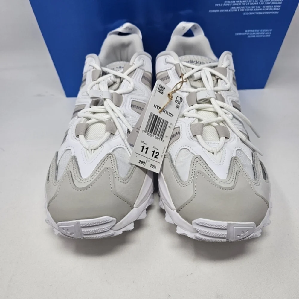 New Adidas Originals Hyperturf Nubuck Cloud‎ White Shoes Men's Size 11 GY9410.